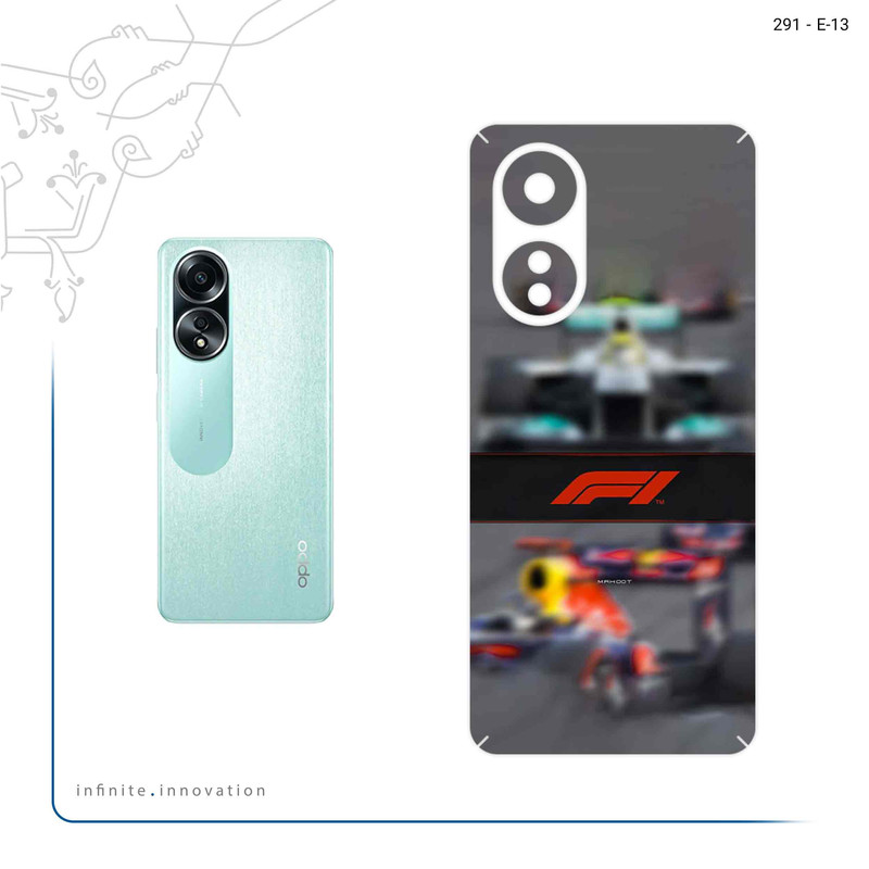برچسب پوششی ماهوت مدل Formula_One مناسب برای گوشی موبایل اپو A58 4G