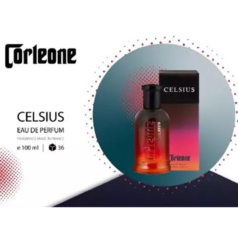 ادو پرفیوم مردانه کورلئونه مدل Celsius با رایحه تلخ حجم 100 میلی‌لیتر