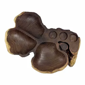 شکلات خوری گوراب چوب طرح دفرمه مدل روستیک کد 1041