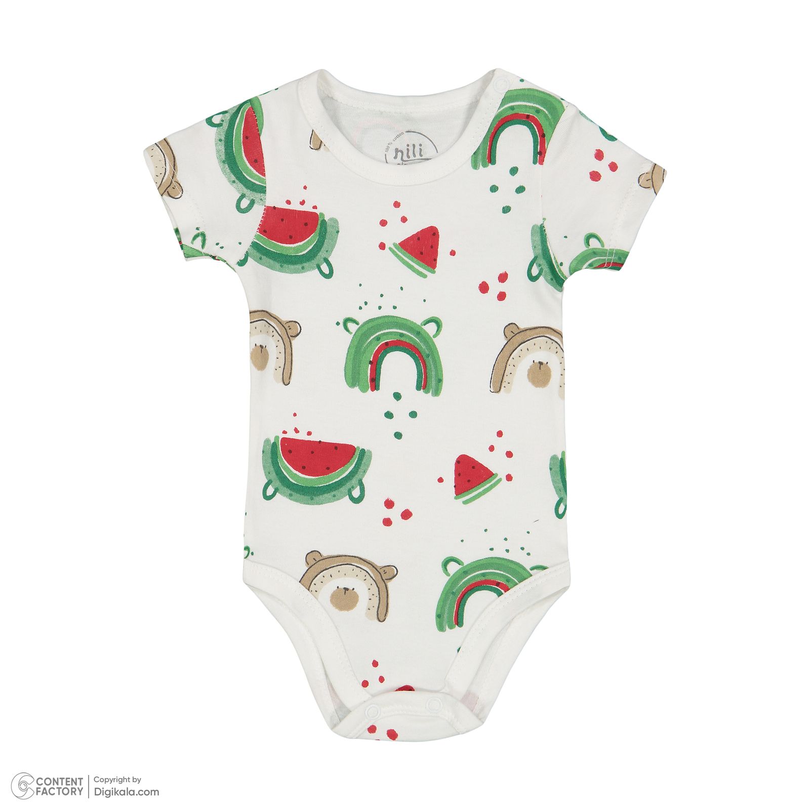 ست 3 تکه لباس نوزادی نیلی مدل یلدایی کد 4084 -  - 2