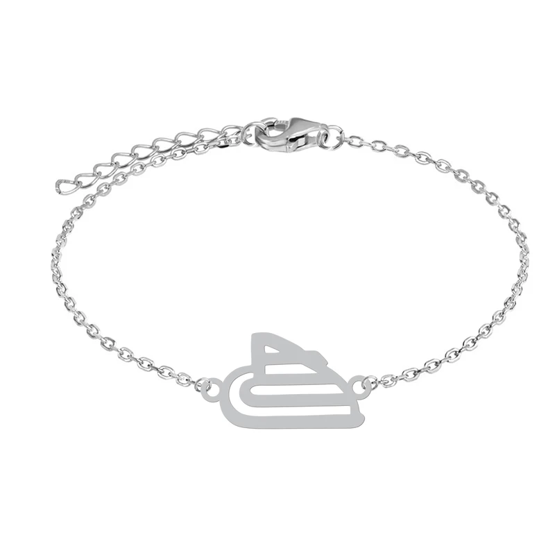 دستبند زنجیری زنانه هایکا طرح اسم الله کد zd.ha 266