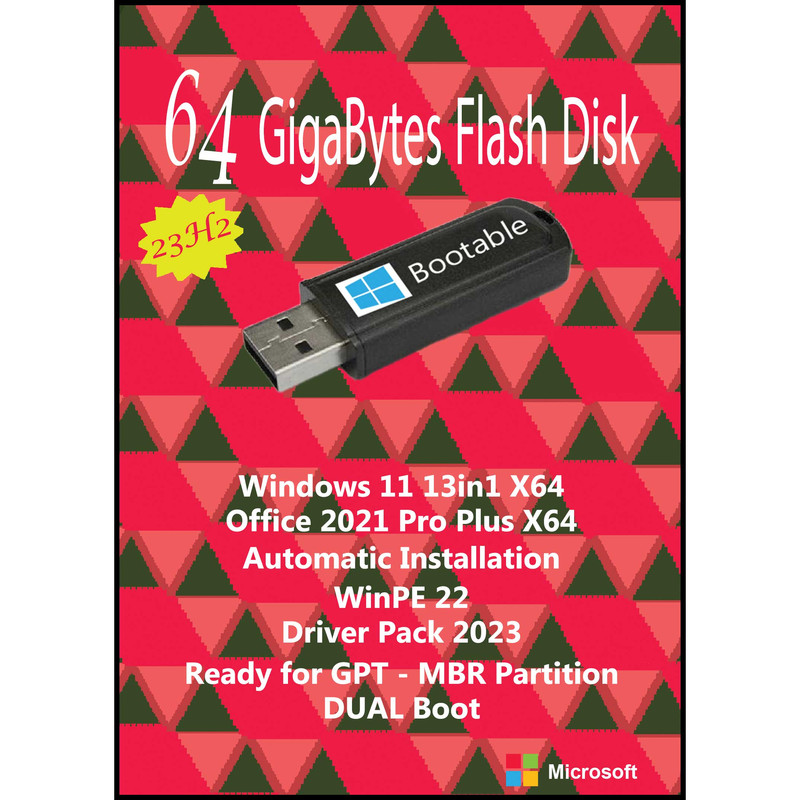 سیستم عامل Windows 11 X64 23H2 13in1 - Driver Pack Offline - Office 2021 نشر مایکروسافت سیستم عامل Windows 11 X64 23H2 13in1 - Driver Pack Offline - Office 2021 نشر مایکروسافت