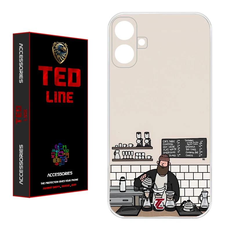 کاور تدلاین طرح باریستا کد 1214 مناسب برای گوشی موبایل سامسونگ Galaxy A07