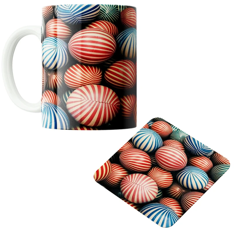 ماگ پادآفرین مئل توپ کد  347 به همراه زیر لیوانی 