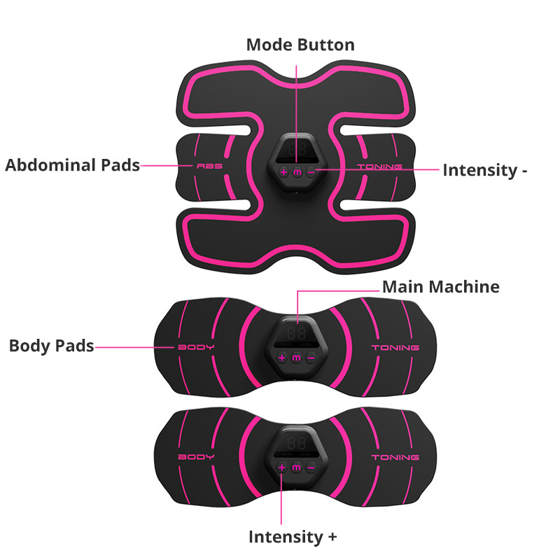 دستگاه ماساژور شکم و بدنسازی مدل 6pack_digitalpink دستگاه ماساژور شکم و بدنسازی مدل 6pack_digitalpink