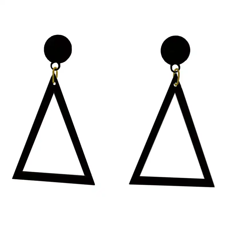 گوشواره زنانه مدل مثلث کد E.MS.BR.S.B