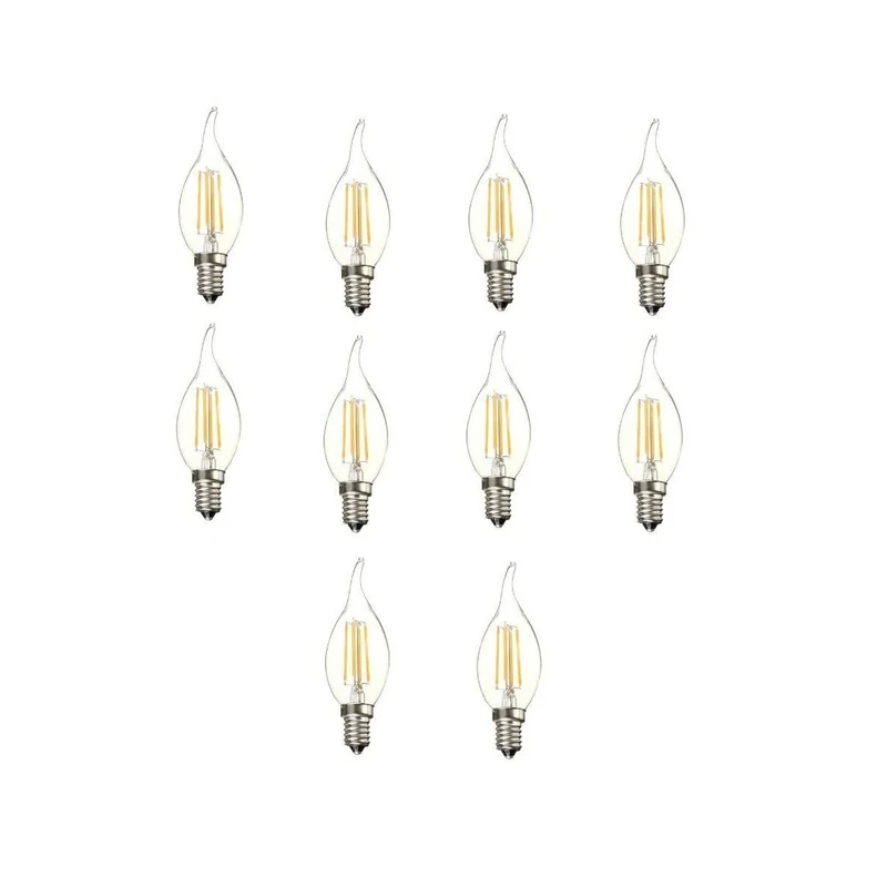 لامپ فیلامنتی 8 وات مدل اشکی 1405 پایه E14 بسته 10 عددی