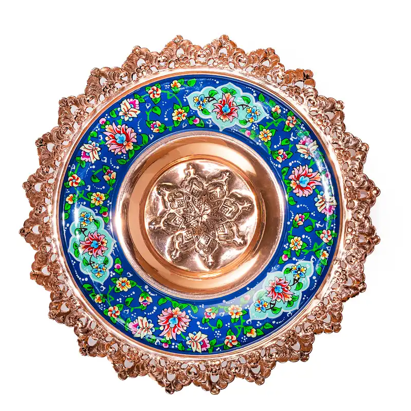 شیرینی خوری آقاجانی مدل مس و پرداز کد P150