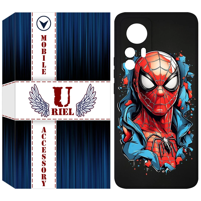 کاور یوریل قاب مدل KSH کد 34 طرح اسپایدرمن مناسب برای گوشی موبایل شیائومی 12T