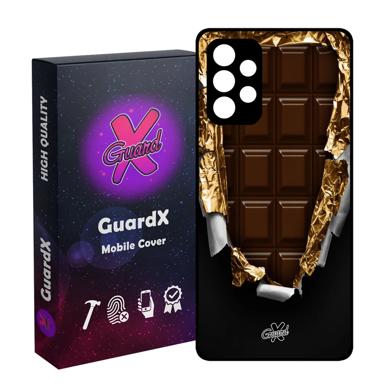 کاور گارد ایکس طرح Chocolate مدل Glass10061 مناسب برای گوشی موبایل سامسونگ Galaxy A52