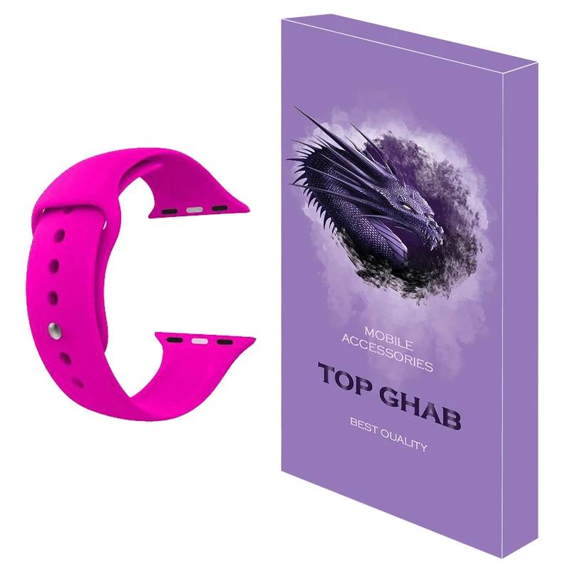 بند تاپ قاب مدل A-silicon مناسب برای اپل واچ 40 میلی متری