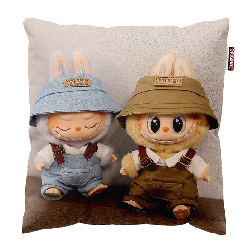 کوسن پاد آفرین مدل عروسک لبوبو کد PK301888 سایز 30*30 سانتی متر