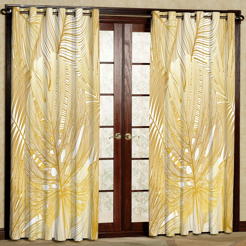 پرده مدل برگ طرح دار مخمل پانچی کد 2650 سایز 200x140 سانتی متر