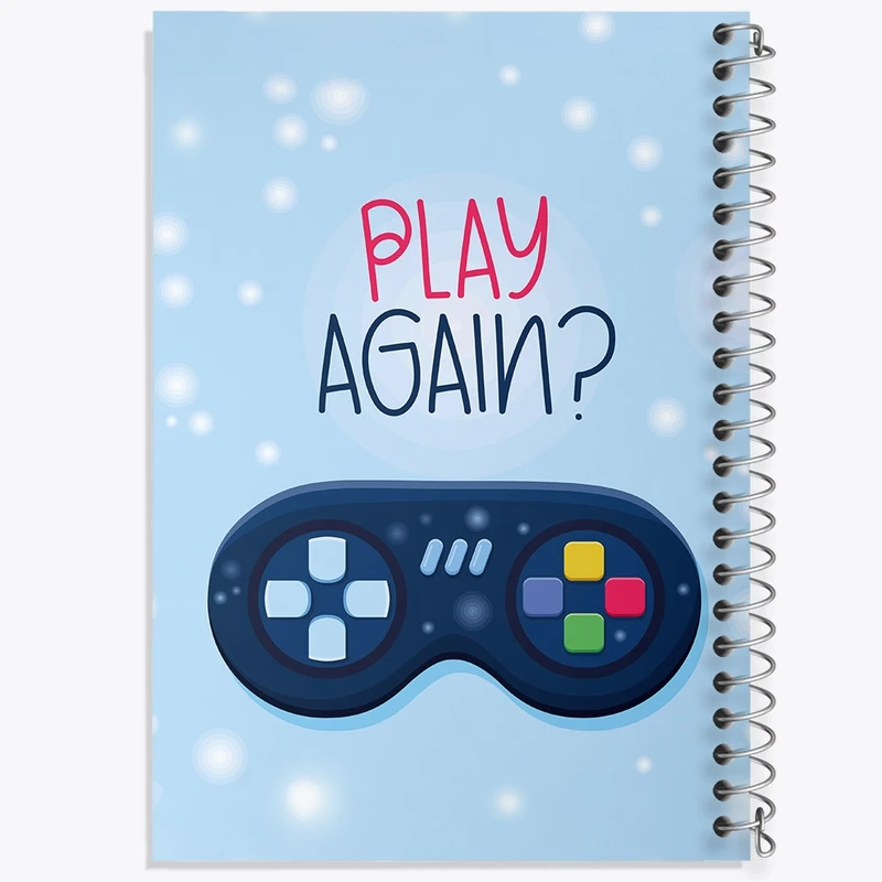 دفتر مشق 50 برگ خندالو طرح گیمر (Gamer) کد F1448