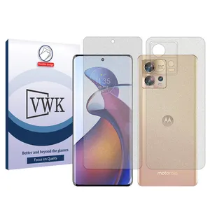 VWK Tough model matte screen protector suitable for Motorola Edge 30 Fusion mobile phone along with the back protector 