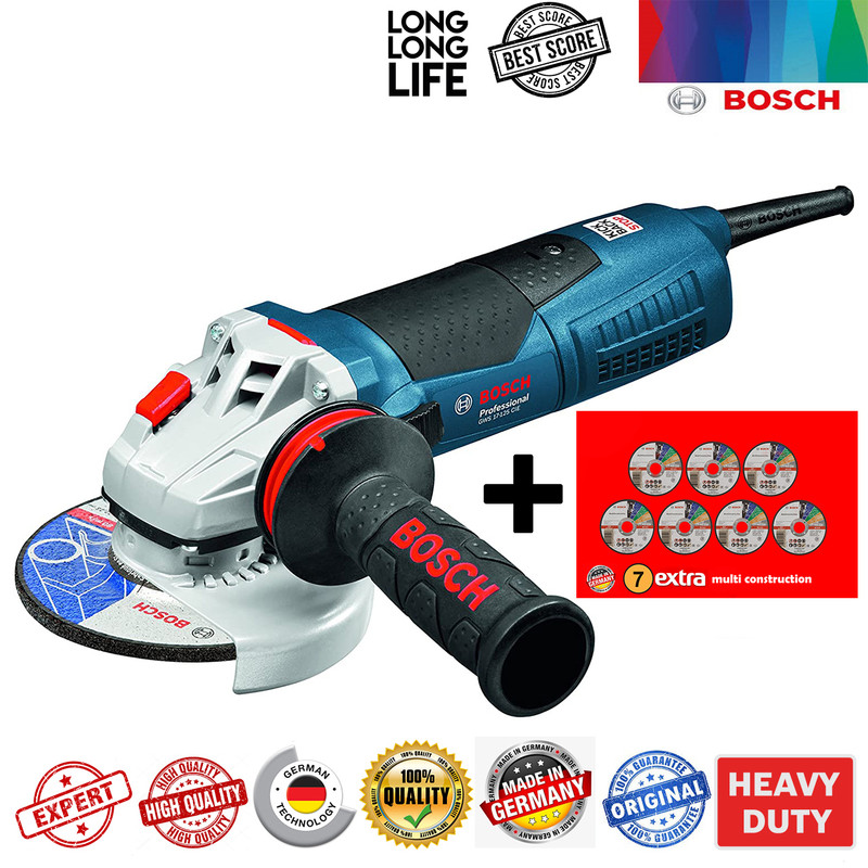 مینی فرز متوسط بوش مدل GWS 17-125 CIE + 7 Extra