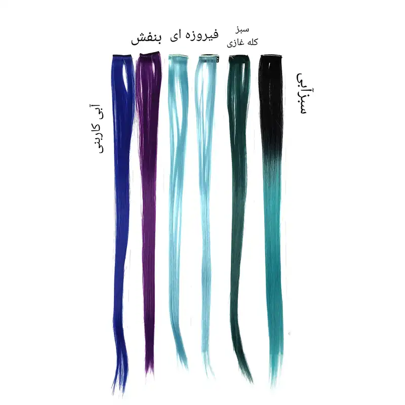 اکستنشن مو زنانه مدل تکه ای بسته 2 عددی