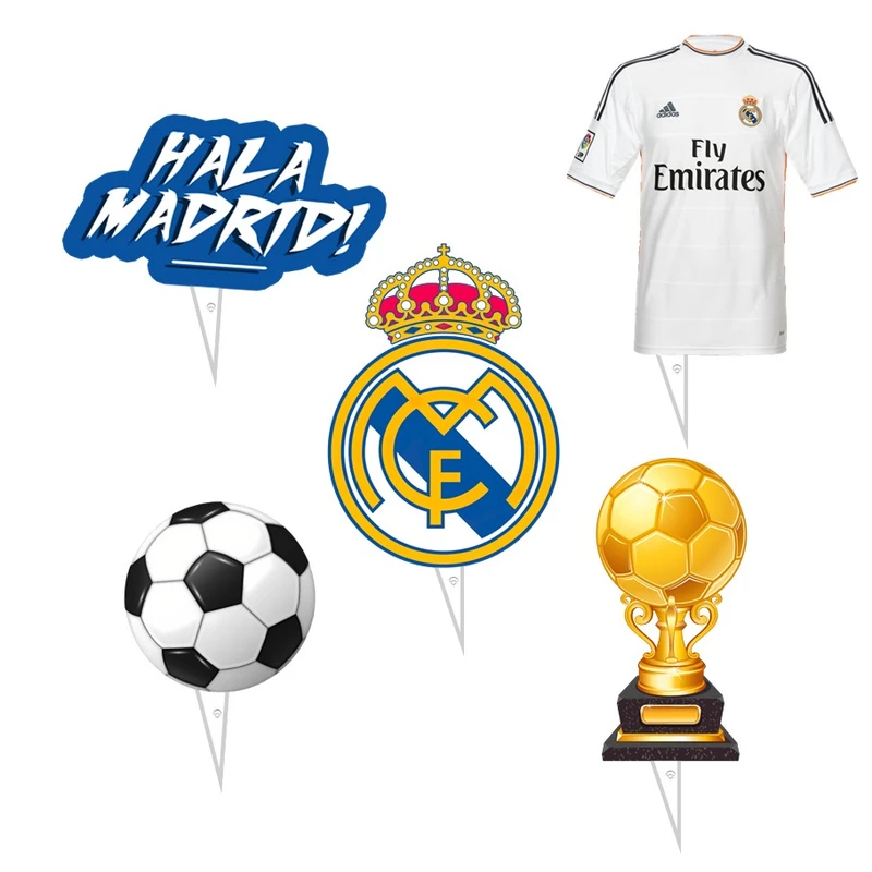 تاپر مدل فوتبالی طرح رئال مادرید کد 01 مجموعه 5 عددی
