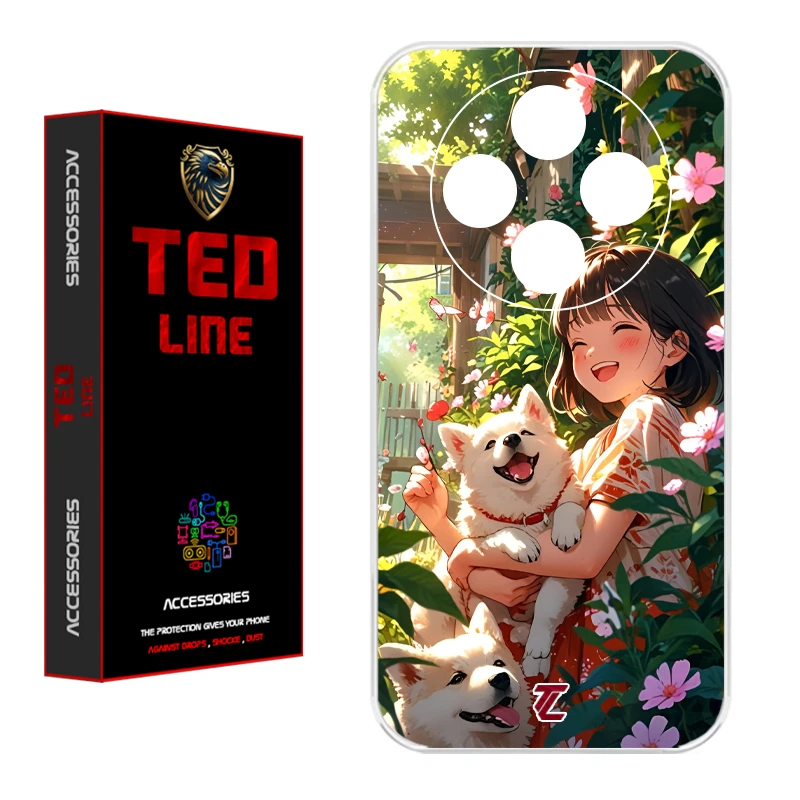 کاور تدلاین طرح سگ کد 1177 مناسب برای گوشی موبایل شیائومی Redmi 14C / Poco C75