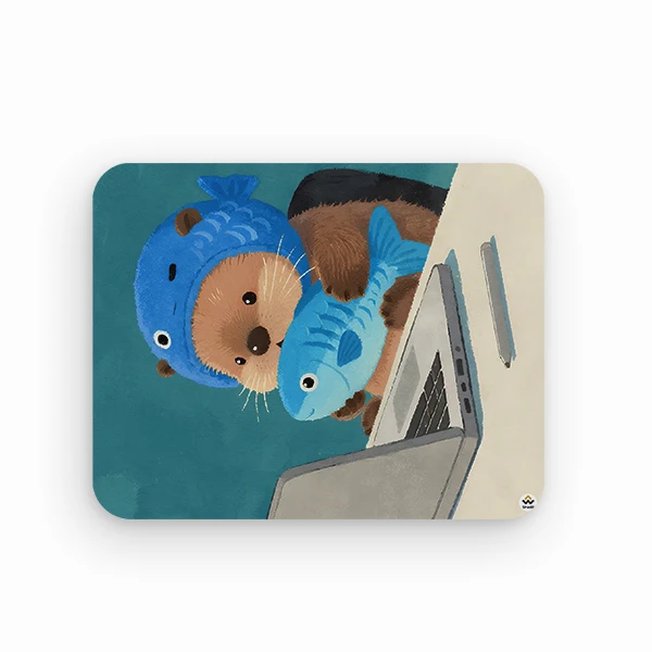 ماوس پد شادیت مدل سنجاب و ماهی کد42 سایز 19*24 سانتی متر