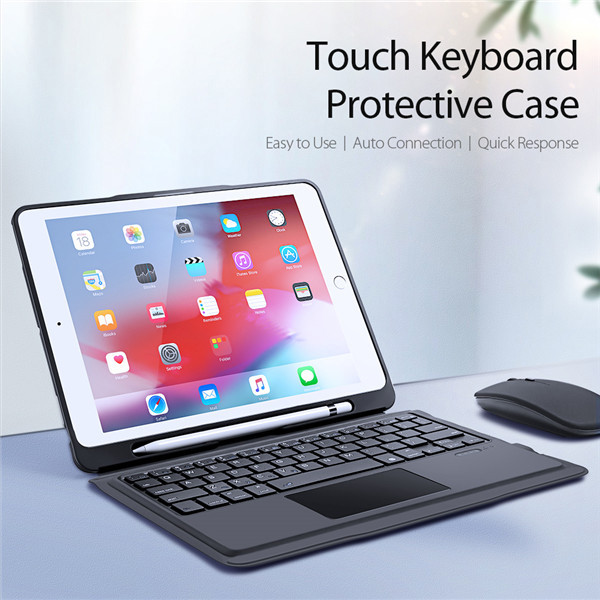 کیف کلاسوری کیبورد دار دوکس دوکیس مدل Svsam001 مناسب برای تبلت اپل iPad 6 (2018) / iPad 5 (2017) / iPad Air 2 / iPad Air / iPad Pro 9.7 (2016)