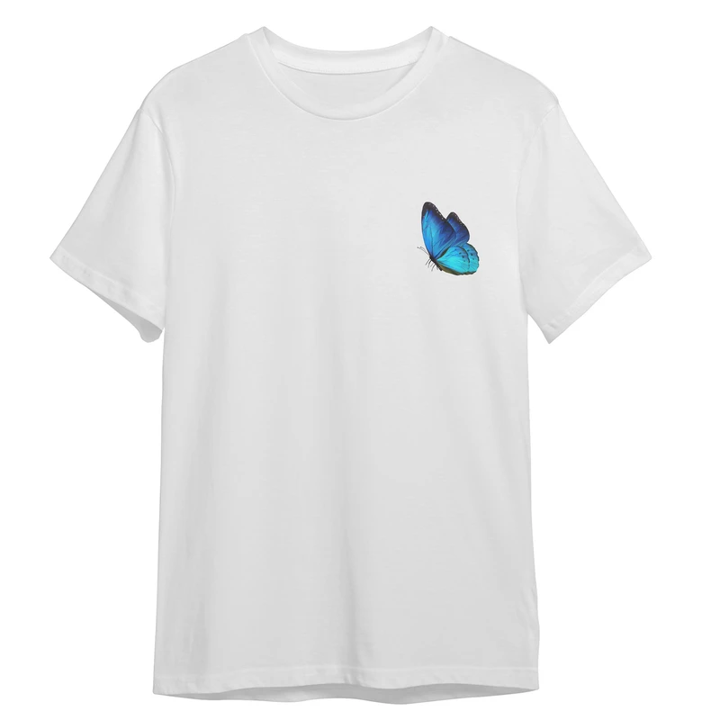 تی شرت آستین کوتاه زنانه مدل دختر پروانه کد 01023