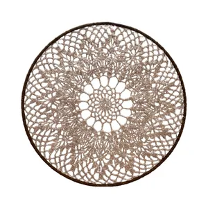 دیوارکوب بافتنی مدل گل ریز زنبوری