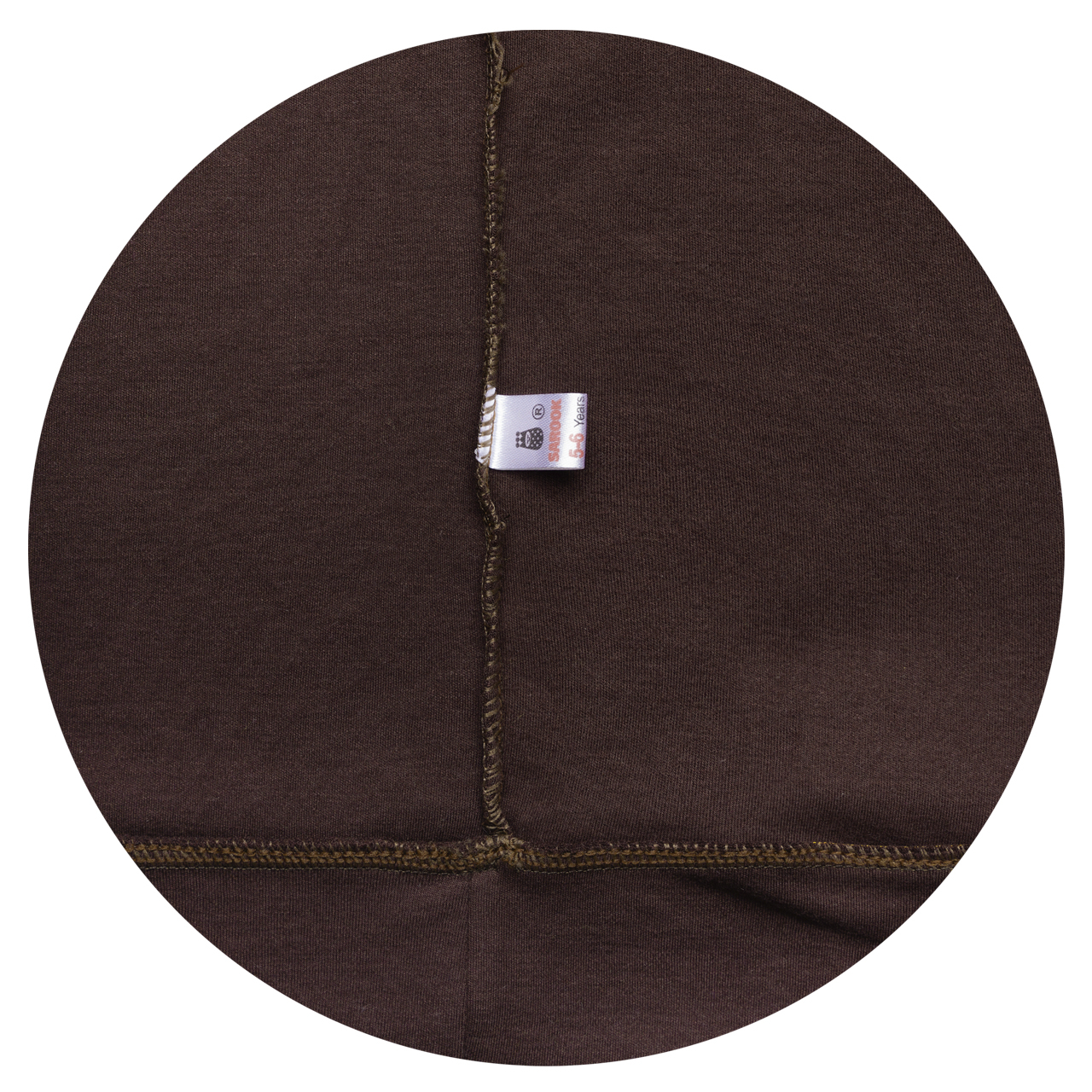 تی شرت آستین بلند بچگانه ساروک مدل SBSCH کد 03 رنگ قهوه ای