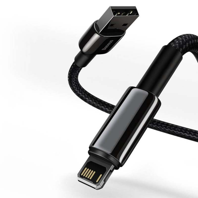 کابل تبدیل USB به لایتنینگ باسئوس مدل Tungsten fast charging data طول 1 متر
