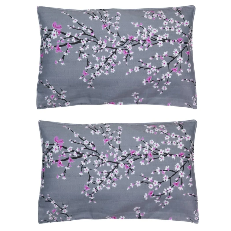 روبالشی مدل شکوفه های گیلاس سایز 48×70 سانتی متر بسته دو عددی