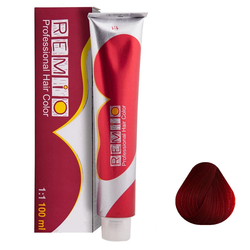 رنگ مو رمیو شماره 7/66 حجم 100 میلی لیتر رنگ بلوند قرمز مسی خیلی روشن