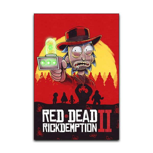 تابلو شاسی گوفی مدل ریک در بازی رد دد ردمشن انیمیشن ریک و مورتی طرح Rickdemption کد RED21 تابلو شاسی گوفی مدل ریک در بازی رد دد ردمشن انیمیشن ریک و مورتی طرح Rickdemption کد RED21