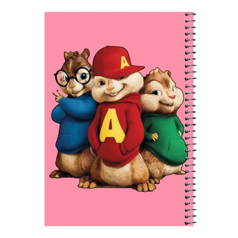 دفتر مشق 80 برگ اس جی مدل آلوین و سنجاب ها کد ۱    