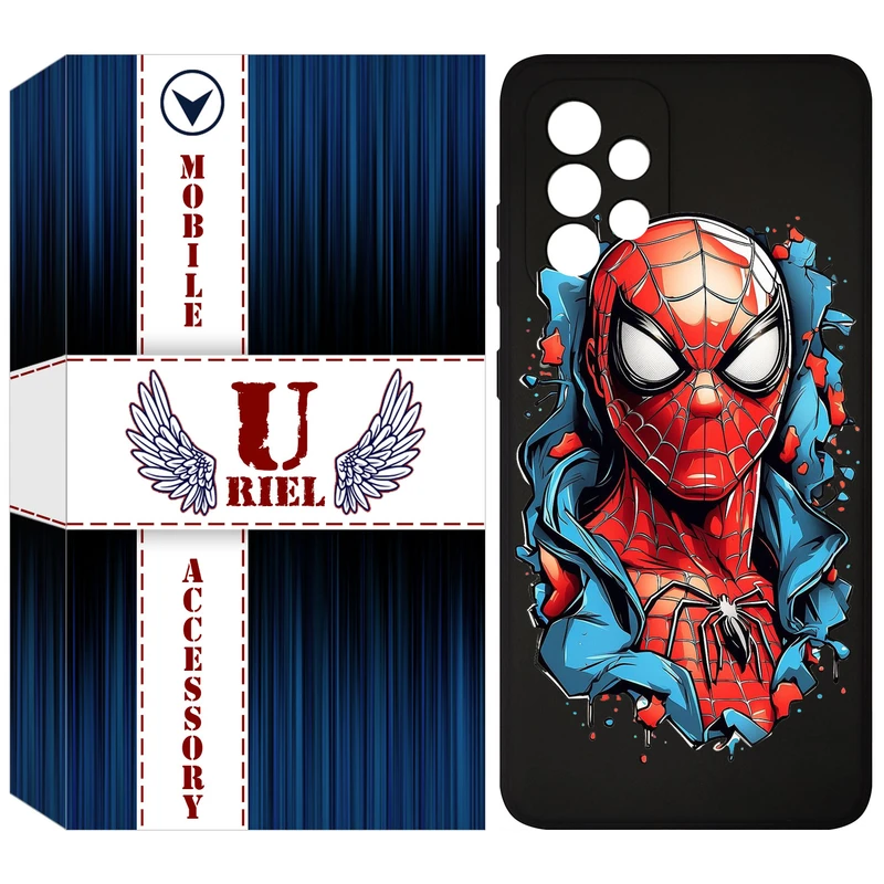 کاور یوریل مدل KSH کد 34 طرح اسپایدرمن مناسب برای گوشی موبایل سامسونگ Galaxy A33 5G