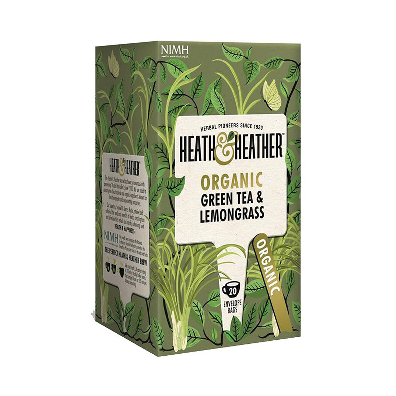 بسته دمنوش هیت و هیتر مدل Green Tea and Lemongrass