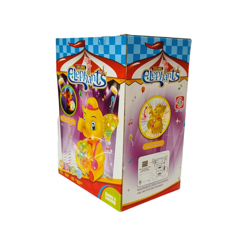 اسباب بازی مدل فیل طبل زن موزیکال کد FT 1
