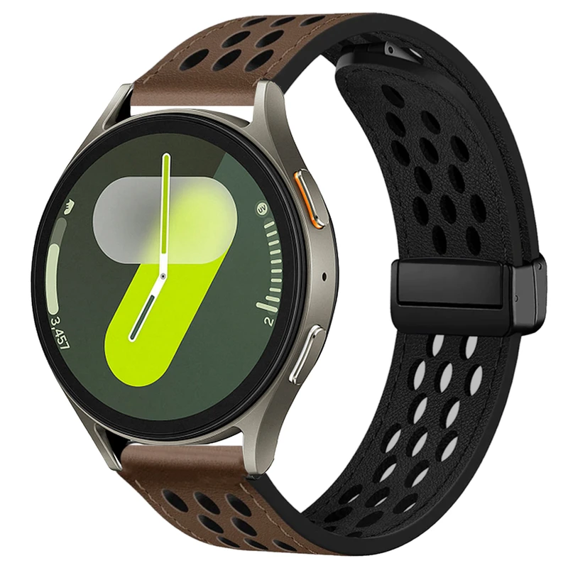 بند اسپریگ مدل Nk Leather magnet مناسب برای ساعت هوشمند سامسونگ Galaxy Watch 4 / Watch 4 Classic / Watch 5 / Watch 5 Pro / Watch 6 / Watch 6 Classic