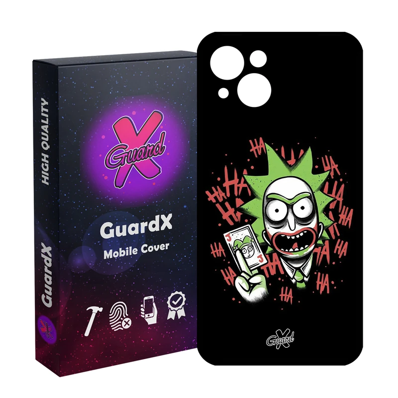 کاور گارد ایکس طرح Rick and Morty مدل Glass10151 مناسب برای گوشی موبایل اپل iPhone 13
