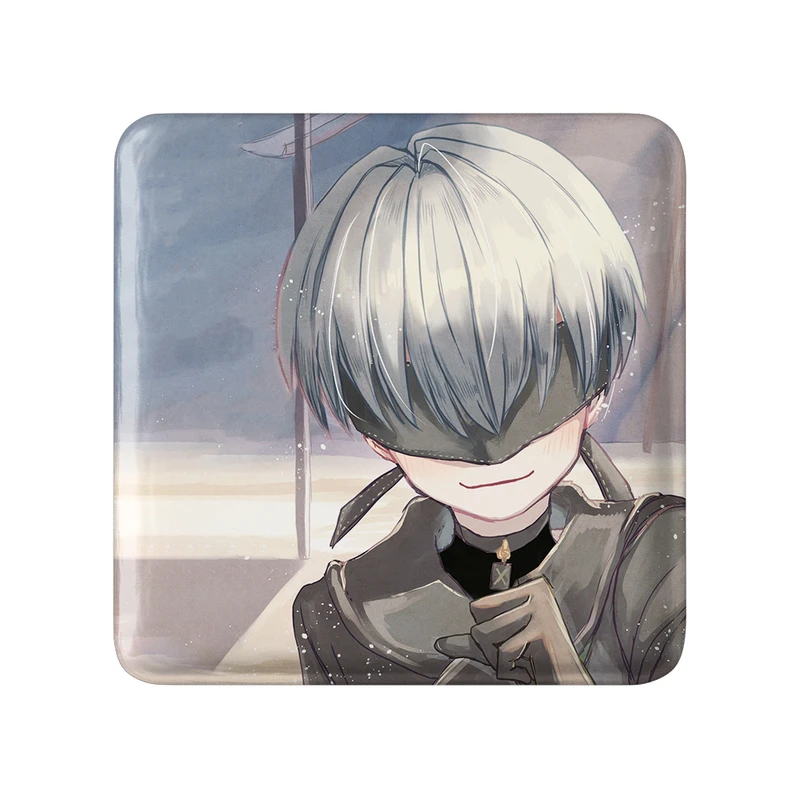 مگنت خندالو طرح بازی نیر اتوماتا (Nier Automata)  مدل مربعی کد 31585