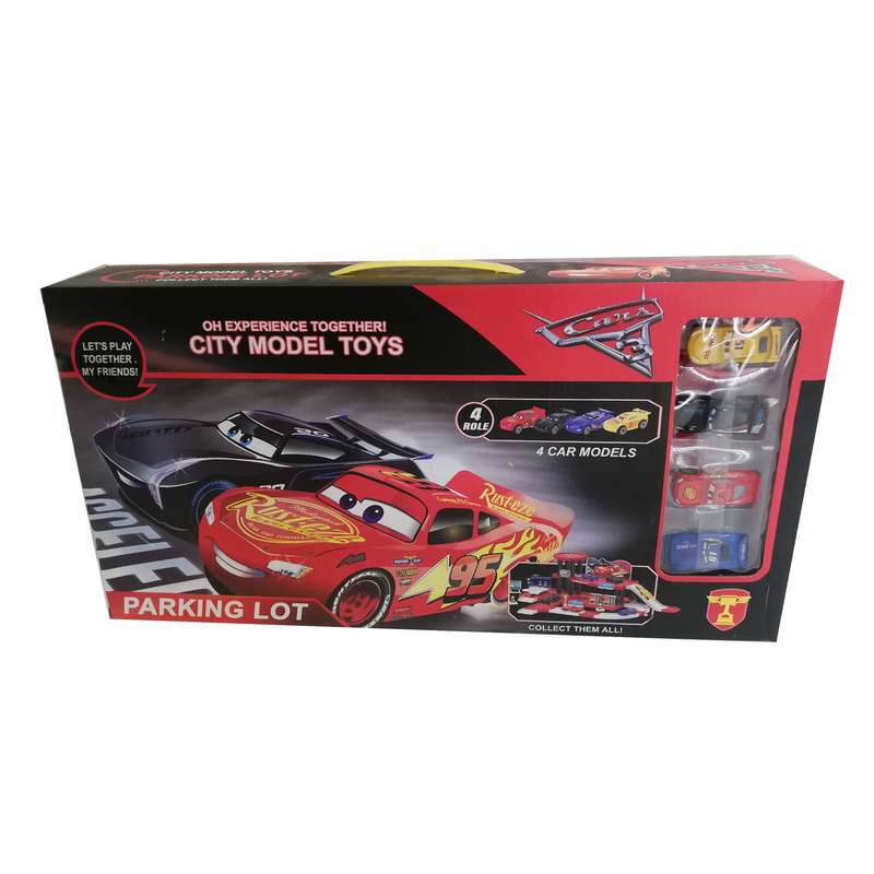 کیت ماشین بازی طرح مک کوئین مدل پارکینگ کد NO.553-320 مجموعه 4 عددی