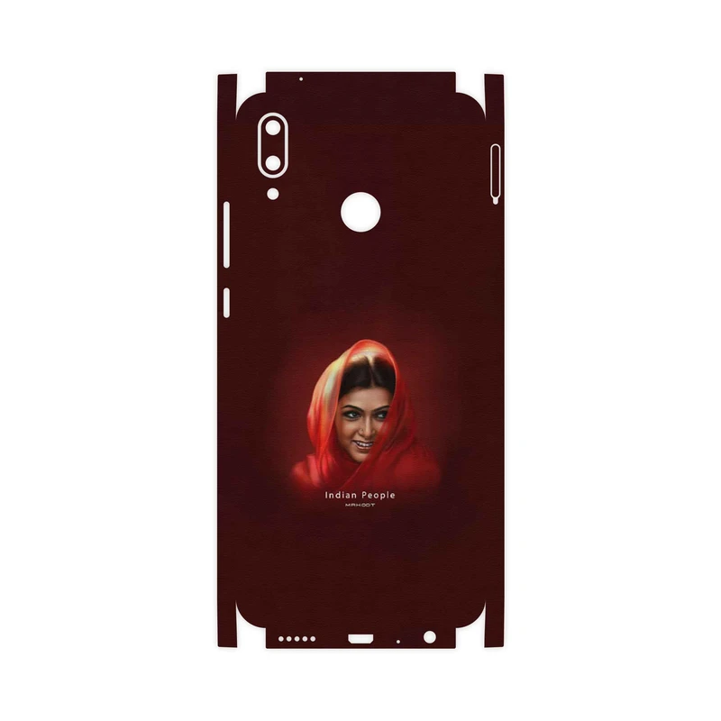 برچسب پوششی ماهوت مدل Portrait of an Indian Woman-FullSkin مناسب برای گوشی موبایل هوآوی Y9 2019