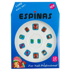 ناخن مصنوعی بچگانه اسپیناس مدل BC922 بسته 12 عددی