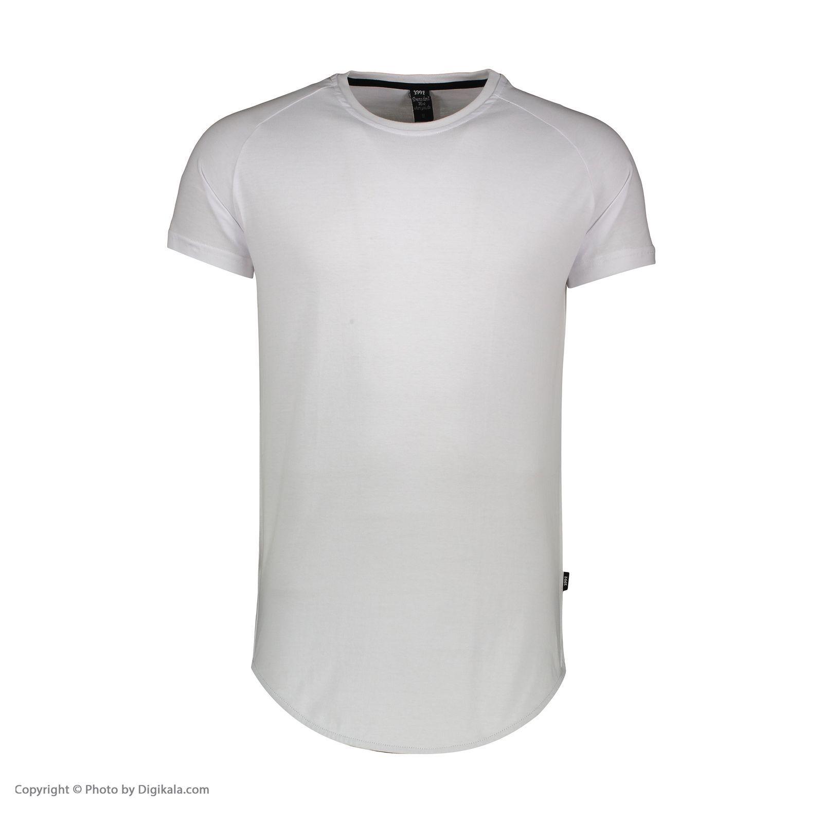 تی شرت لانگ  آستین کوتاه مردانه نوزده نودیک مدل TS1964 W -  - 2