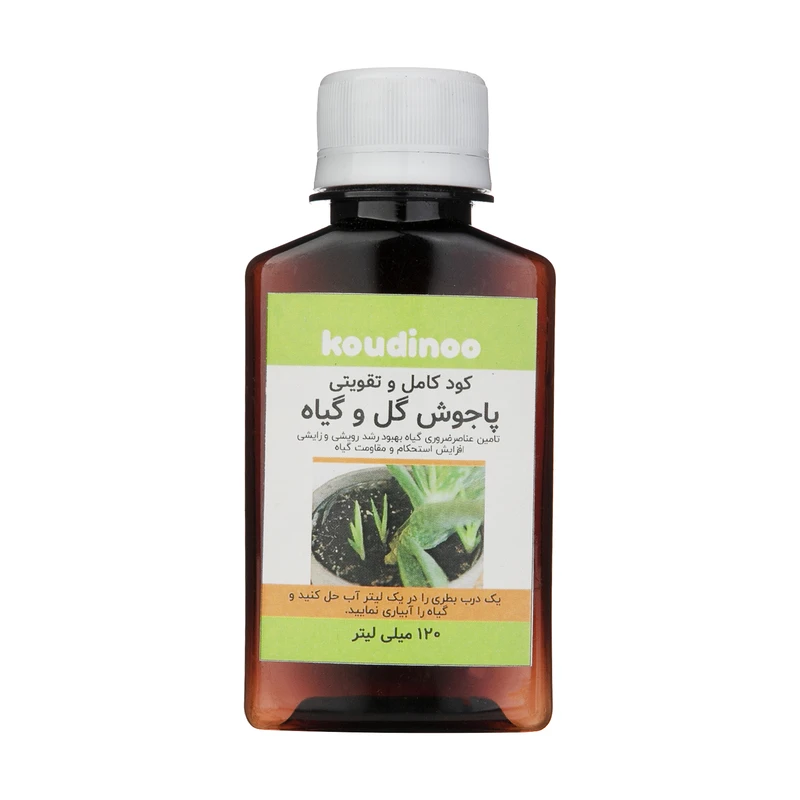 کود مایع تقویتی پاجوش گل و گیاه کودینو مدل New plant حجم 120 میلی لیتر