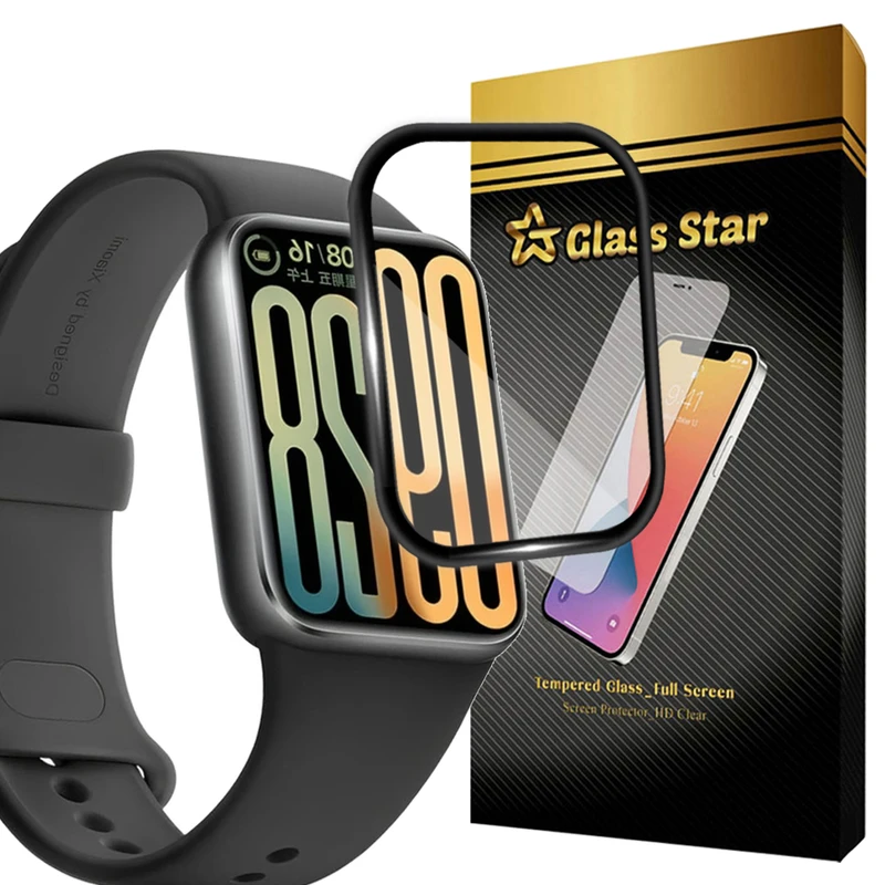محافظ صفحه نمایش گلس استار مدل GWPM مناسب برای ساعت هوشمند شیائومی Smart Band 9 Pro