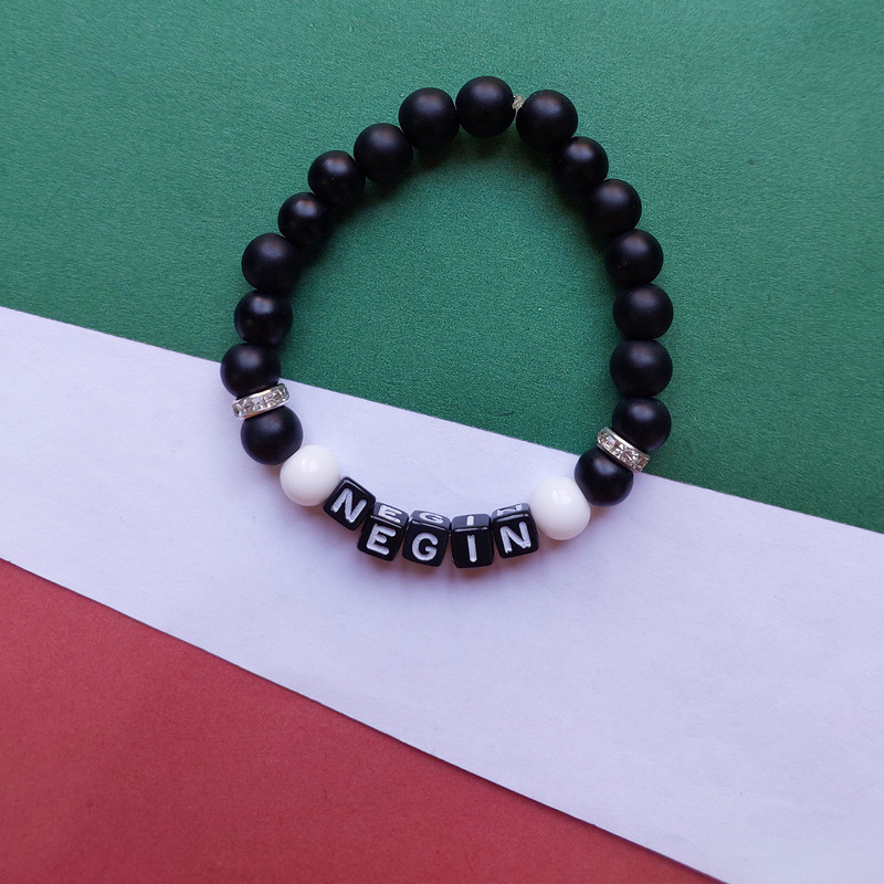 دستبند زنانه مدل اسم نگین کد HC179