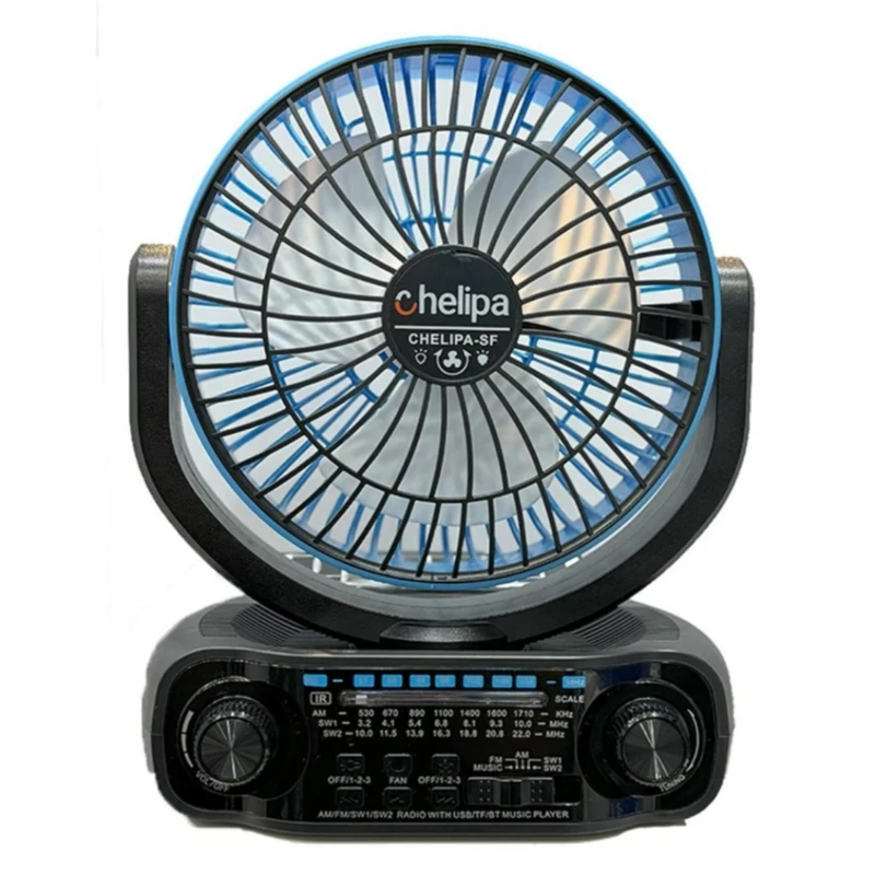 اسپیکر قابل حمل زیفرند مدل چلیپا Fan Solar Power ظرفیت 4000 میلی آمپر ساعت