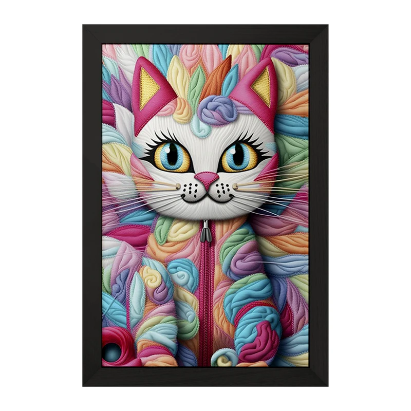 تابلو خندالو مدل گربه (Cat) کد F2068