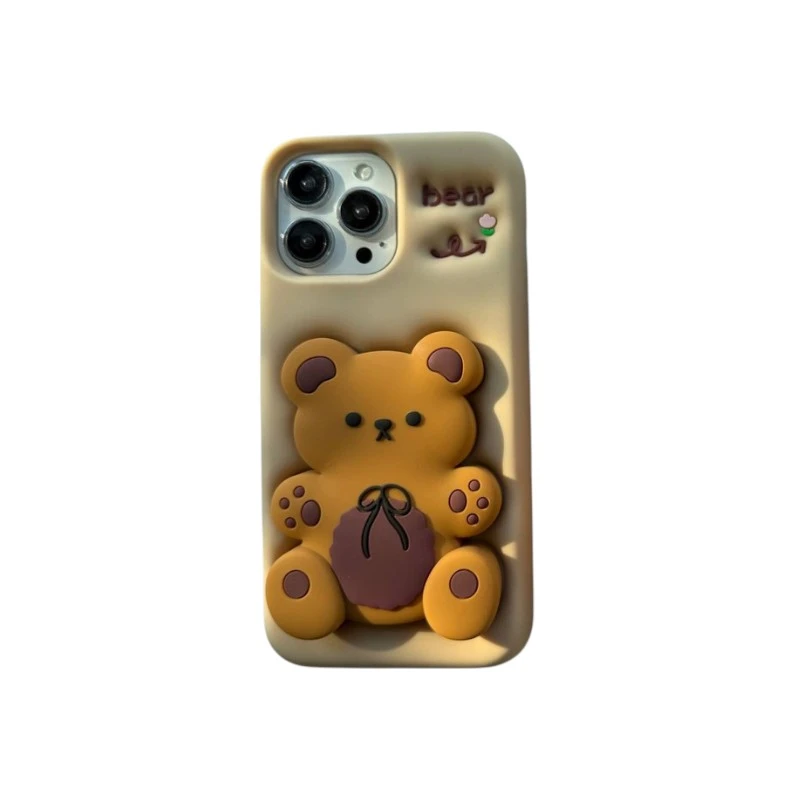 کاور طرح خرس مناسب برای گوشی موبایل اپل IPHONE 16PROMAX