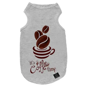 لباس سگ و گربه 27 طرح It Is Coffee Time کد MH895 سایز L